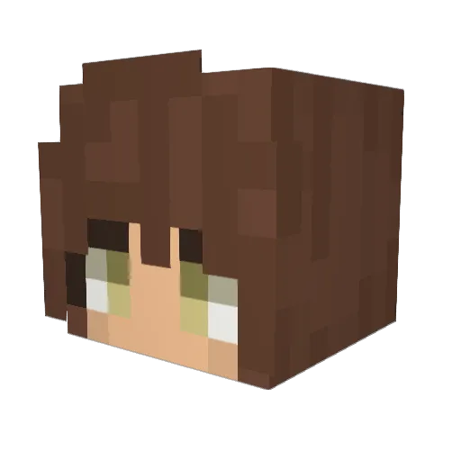 haloplayrr Minecraft avatar head, 3D render