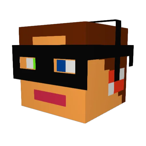 haloreach1177 Minecraft avatar head, 3D render