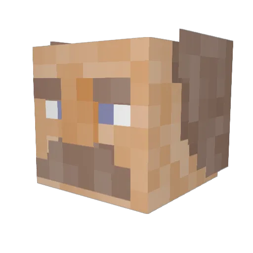 halos_superman Minecraft avatar head, 3D render