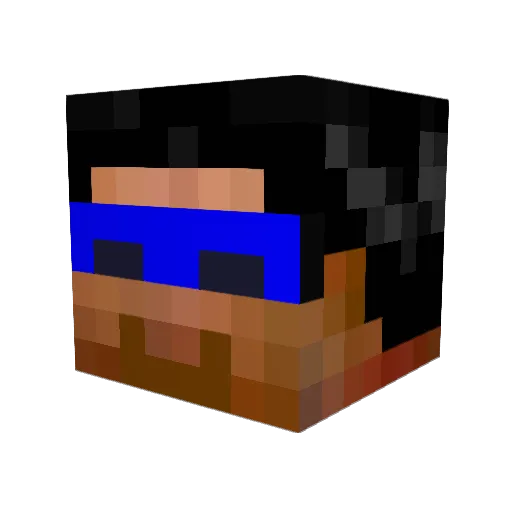 halotacos Minecraft avatar head, 3D render