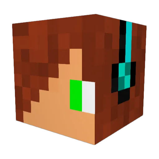 halowarrior12 Minecraft avatar head, 3D render