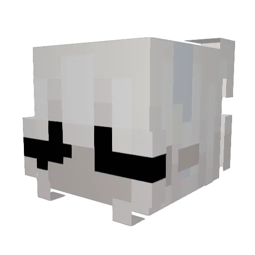haloxxxx Minecraft avatar head, 3D render