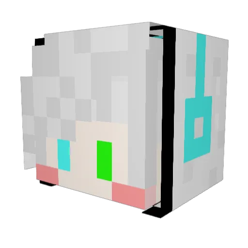 haltS2 Minecraft avatar head, 3D render