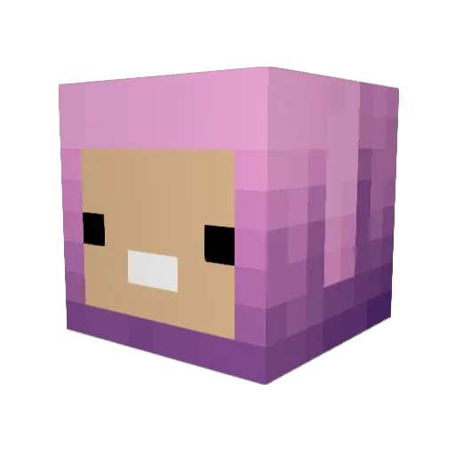 haltoon Minecraft avatar head, 3D render