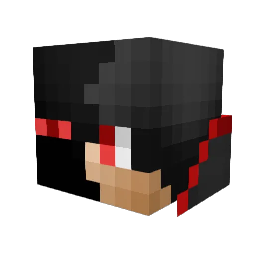halululu Minecraft avatar head, 3D render