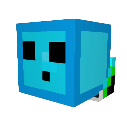 halvdan8 Minecraft avatar head, 3D render