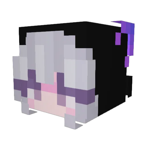 halverie Minecraft avatar head, 3D render