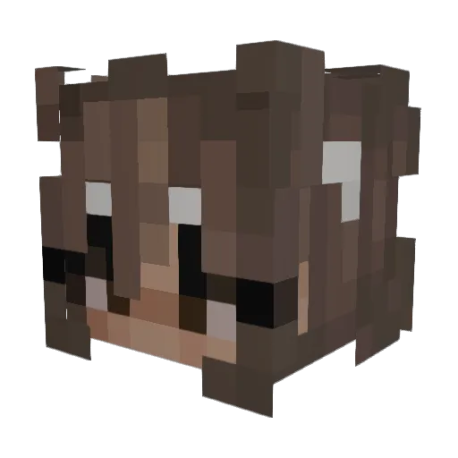 halyotez Minecraft avatar head, 3D render