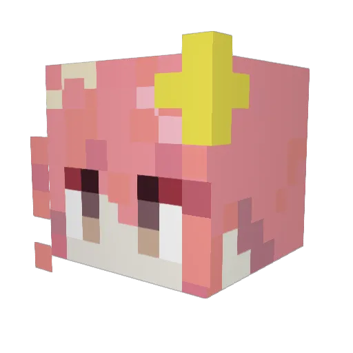 halysoy Minecraft avatar head, 3D render