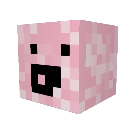 ham1011 Minecraft avatar head, 3D render