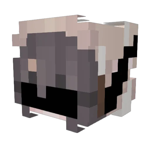 ham_han Minecraft avatar head, 3D render