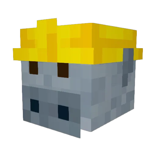hama0606 Minecraft avatar head, 3D render