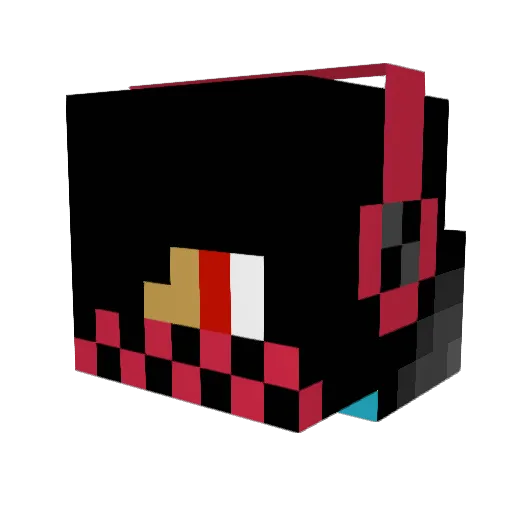 hamad313 Minecraft avatar head, 3D render