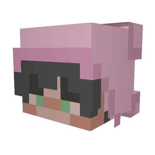 hamadsversion Minecraft avatar head, 3D render