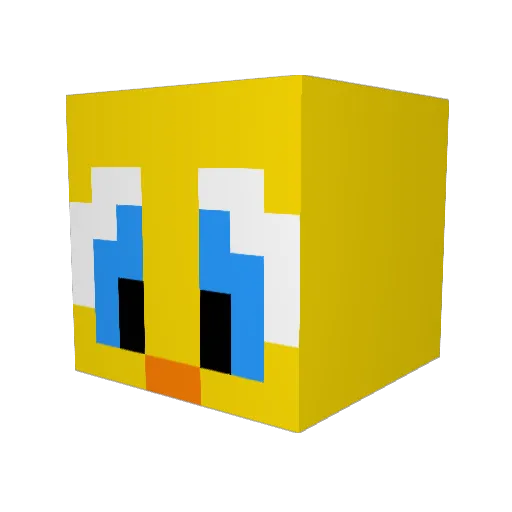 hamagood Minecraft avatar head, 3D render