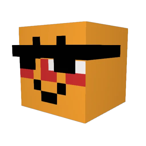 hamahama_0410 Minecraft avatar head, 3D render