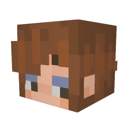 hamahelmi Minecraft avatar head, 3D render