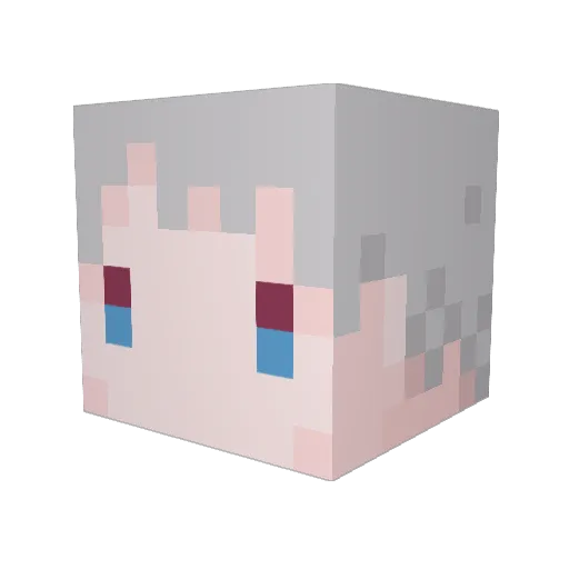 hamaimo99 Minecraft avatar head, 3D render