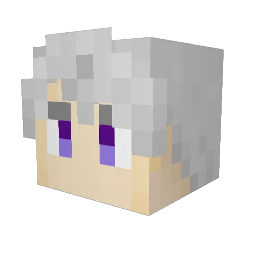 hamasun Minecraft avatar head, 3D render