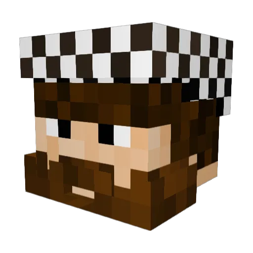 hamayeet33 Minecraft avatar head, 3D render