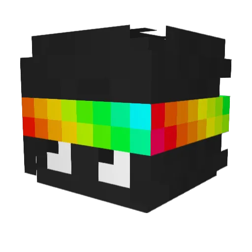 hamberbber Minecraft avatar head, 3D render