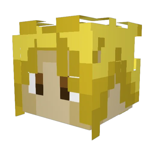 hambles Minecraft avatar head, 3D render