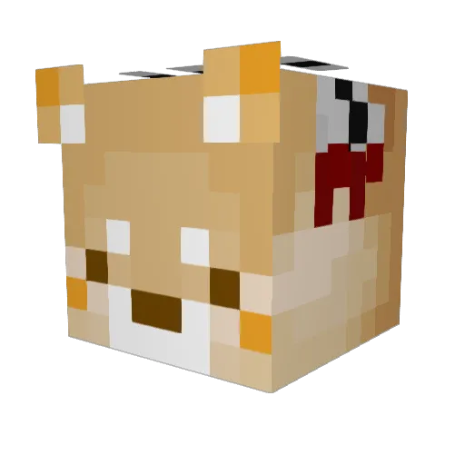 hamburgercrumb Minecraft avatar head, 3D render
