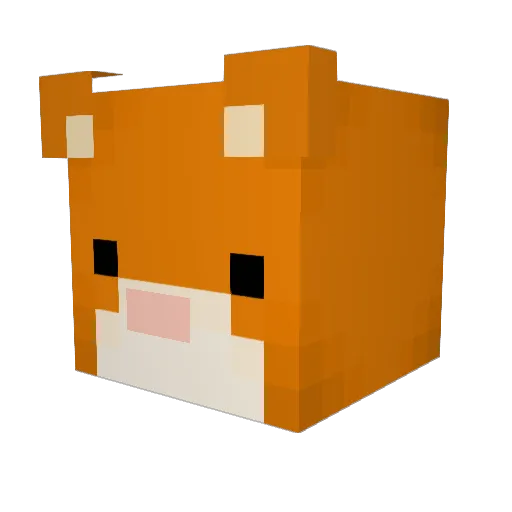 hamchi30 Minecraft avatar head, 3D render