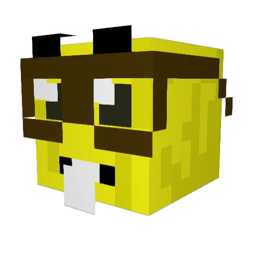 hamchikimchi Minecraft avatar head, 3D render
