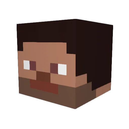hamdiTR Minecraft avatar head, 3D render