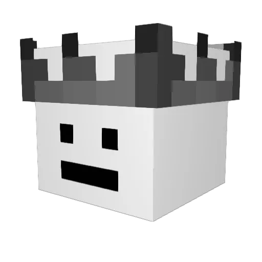 hamed_burger Minecraft avatar head, 3D render