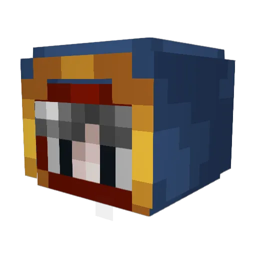 hamezz Minecraft avatar head, 3D render