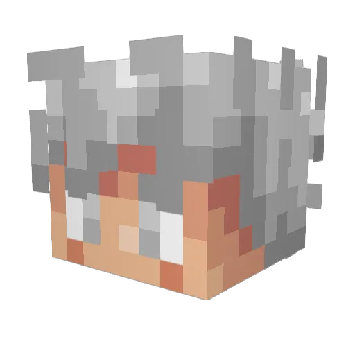 hamidaki_32 Minecraft avatar head, 3D render