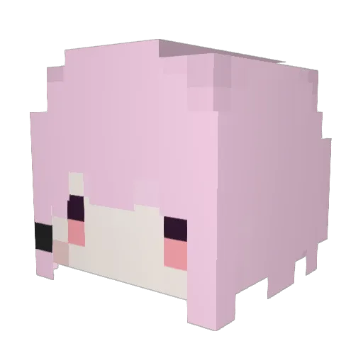 hamideruyo Minecraft avatar head, 3D render