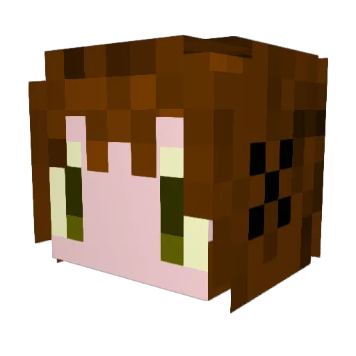 hamilt0n Minecraft avatar head, 3D render