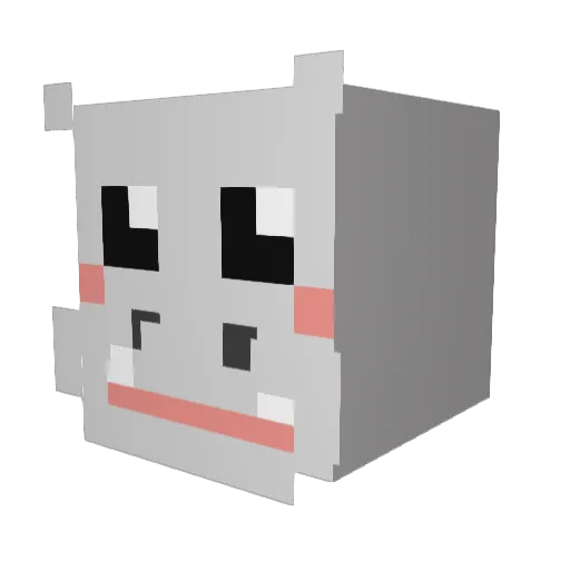 hamin0279 Minecraft avatar head, 3D render