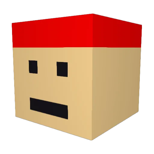 hamititi Minecraft avatar head, 3D render