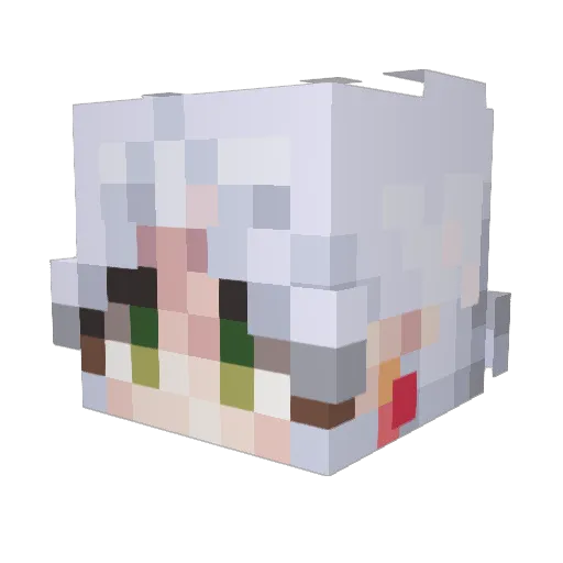 hamjooo Minecraft avatar head, 3D render