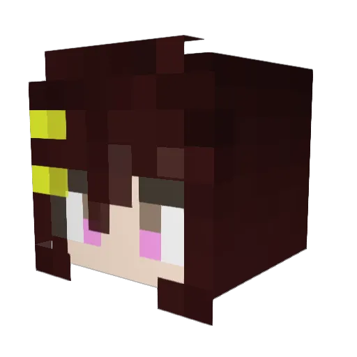 hamm0925 Minecraft avatar head, 3D render
