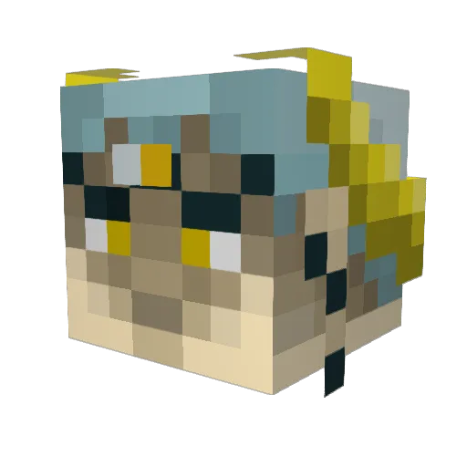 hamman146 Minecraft avatar head, 3D render
