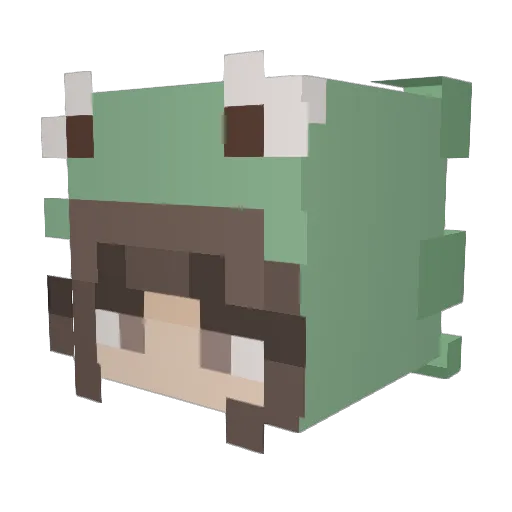 hammaskeiju22 Minecraft avatar head, 3D render