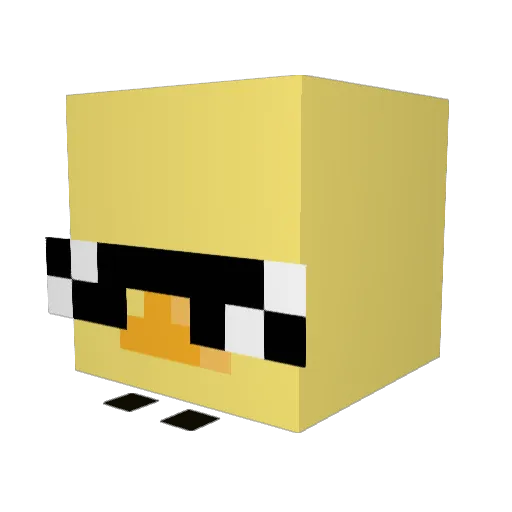 hammerhat1 Minecraft avatar head, 3D render