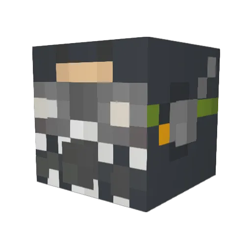 hammerhead92 Minecraft avatar head, 3D render