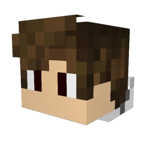 hammurderer Minecraft avatar head, 3D render
