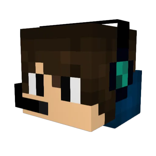 hamodhcraft Minecraft avatar head, 3D render