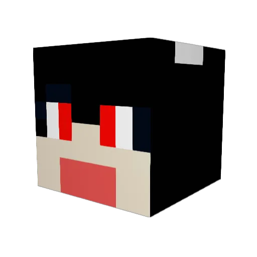 hamongky Minecraft avatar head, 3D render