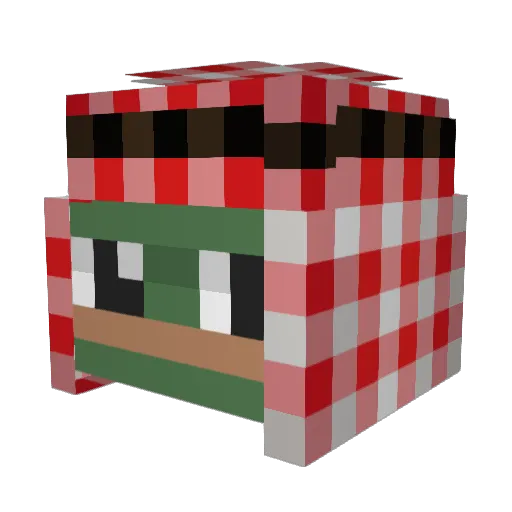 hamood2252 Minecraft avatar head, 3D render