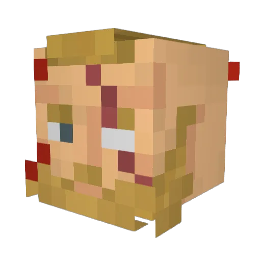 hamoosi Minecraft avatar head, 3D render