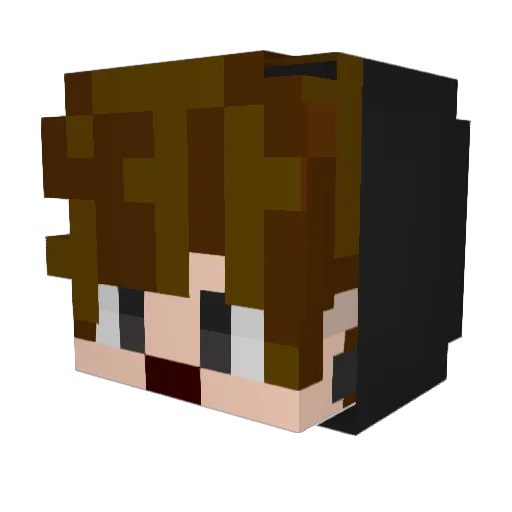 hampecarlander Minecraft avatar head, 3D render