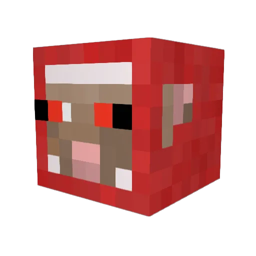 hampedro Minecraft avatar head, 3D render